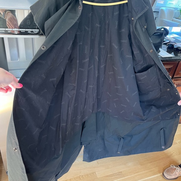 Black Long Raincoat - Picture 9 of 10